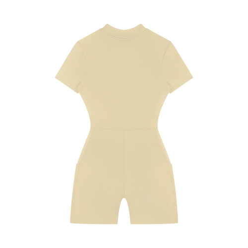 "Faith" Women's Quarter-Zip Short Sleeve Romper