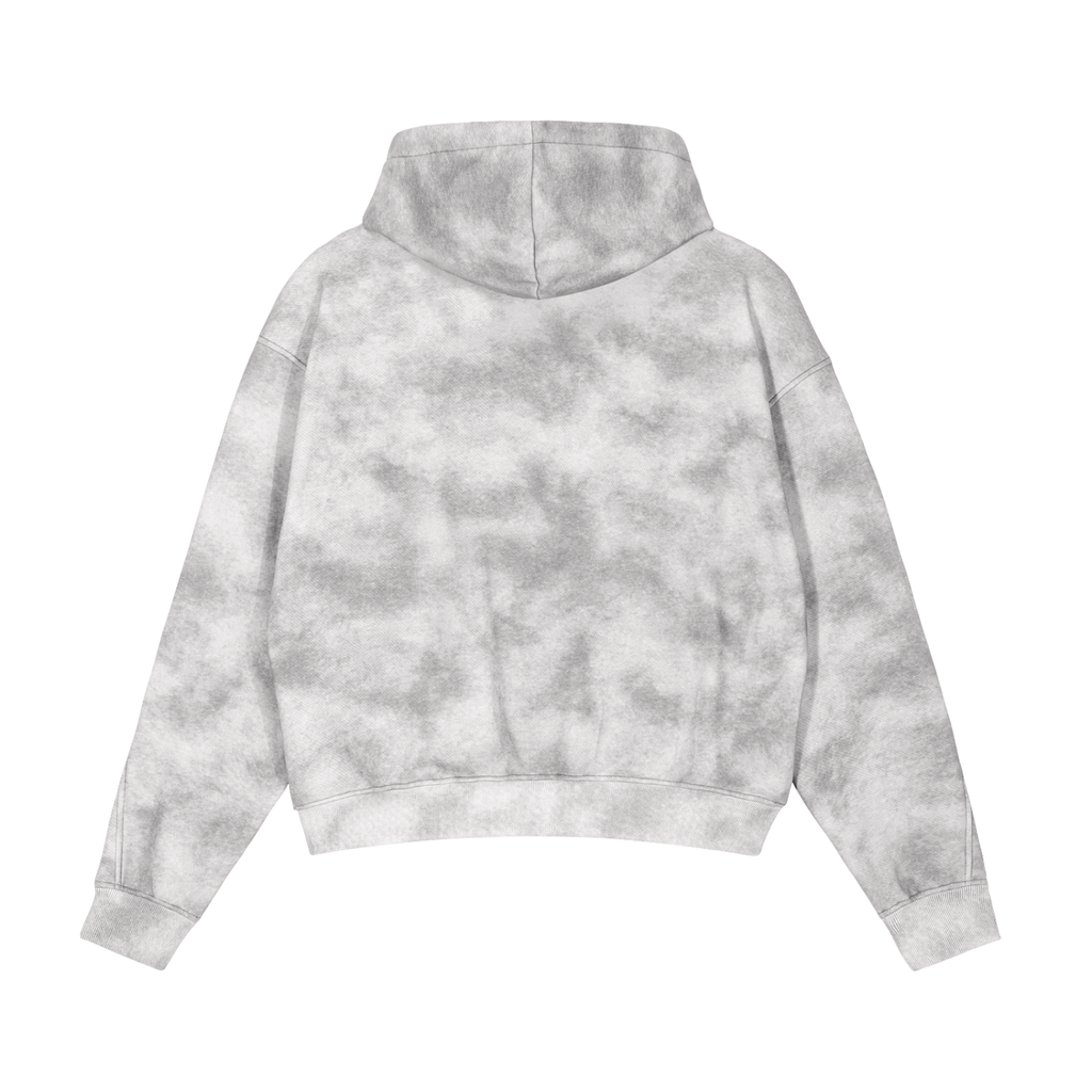 Dirty Washed "Faith" Zip-Up Fleece Hoodie