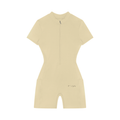 "Faith" Women's Quarter-Zip Short Sleeve Romper