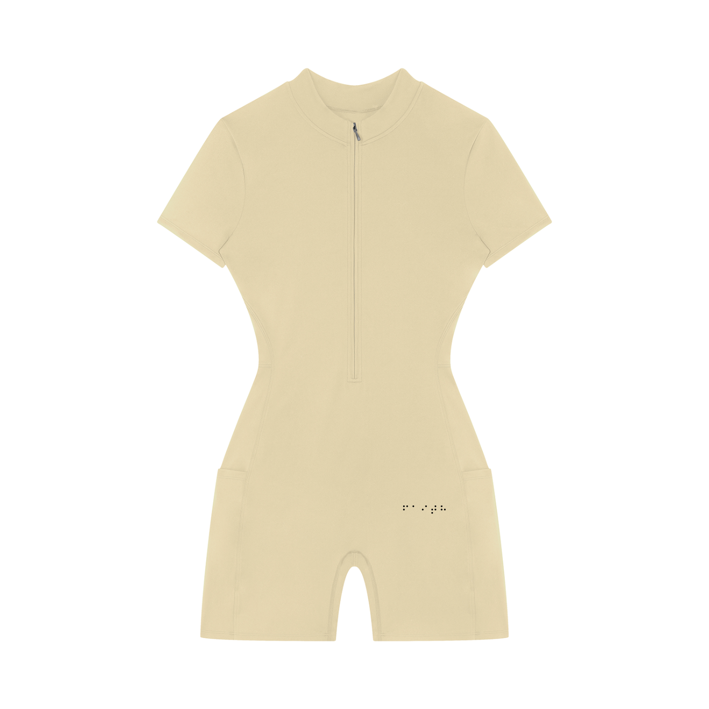 "Faith" Women's Quarter-Zip Short Sleeve Romper