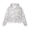 Dirty Washed "Faith" Zip-Up Fleece Hoodie